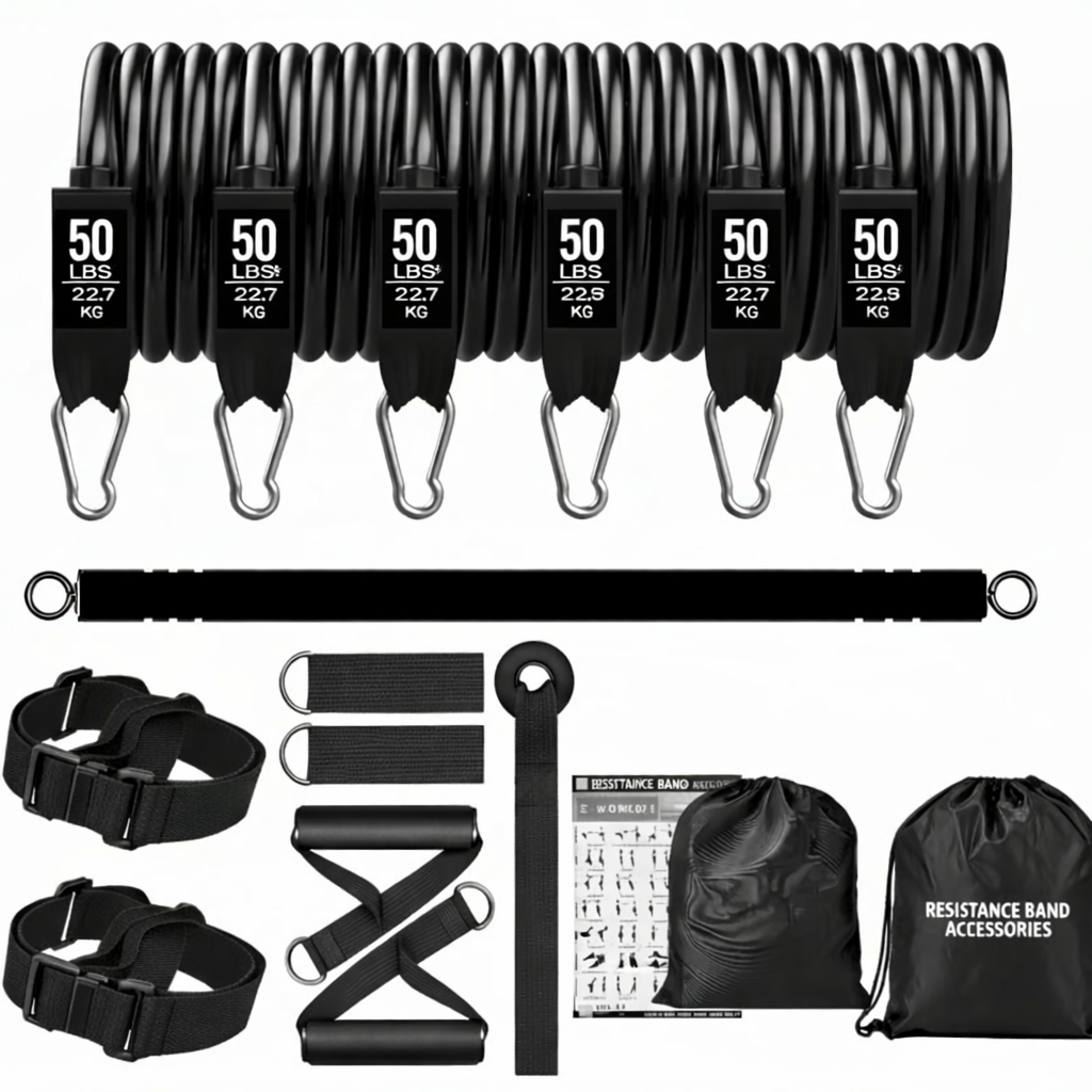 NO GYM Resistance band set (150 lbs - 300 lbs)